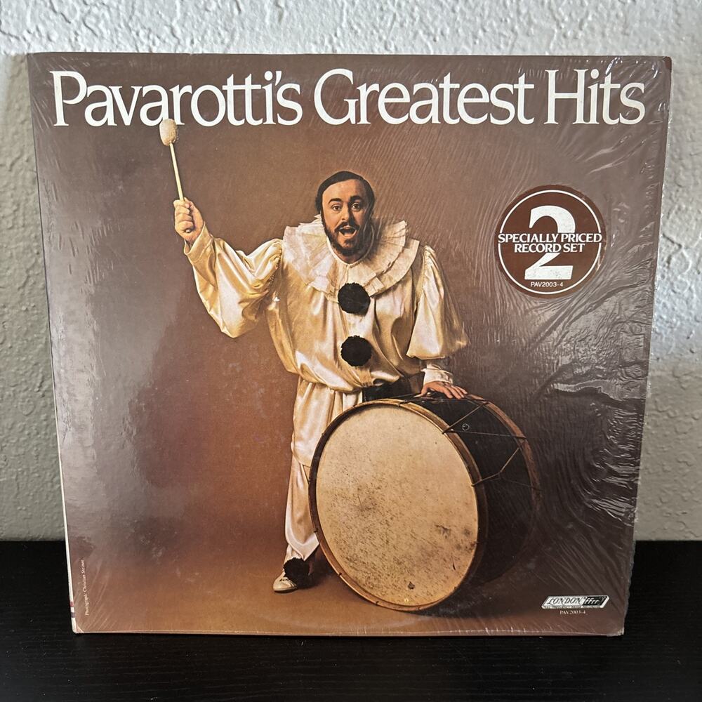 Pavarotti's Greatest Hits - 1980 London PAV-2003/4 Classical Opera 2xLP Record